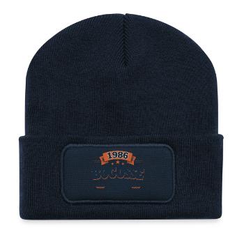 40 Years Men's Gift 1986 – Bogosse Club - Recycled Patch Beanie - french navy - Front