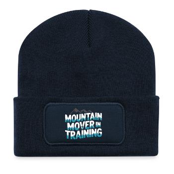 Mountain Mover en formation à la foi chrétienne - Beanie recyclé à patch - bleu marine - Devant