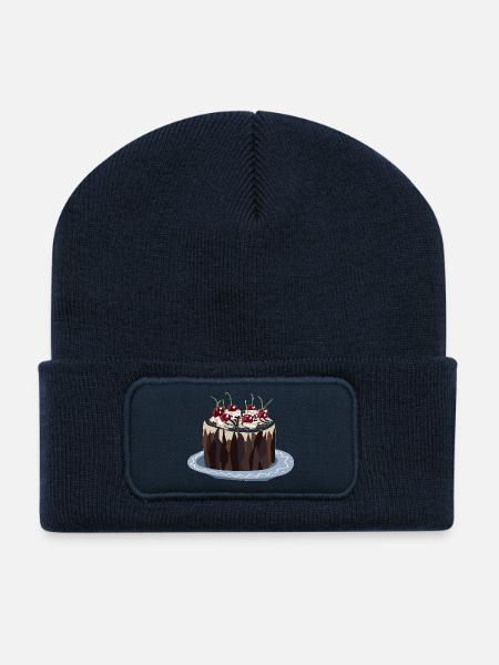 Kirschkuchen - Süße Verführung pur! - Recycelte Patch Beanie - French Navy