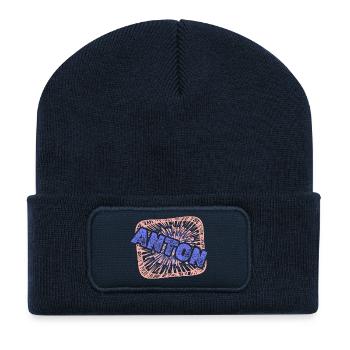 Anton als Job - Recycelte Patch Beanie - French Navy - Vorne