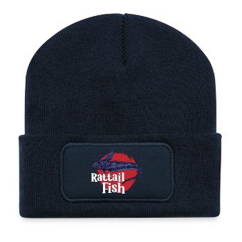 Tiefsee Monster - Tiefsee-Rasselzahnfisch - Recycelte Patch Beanie - French Navy - Vorne
