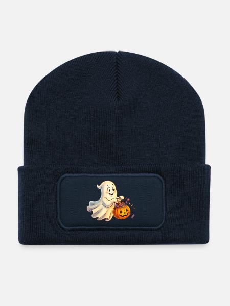 klassischer Geist - Recycelte Patch Beanie - French Navy
