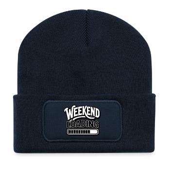 weekend loading - Recycelte Patch Beanie - French Navy - Vorne
