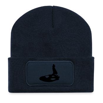 albator - Recycelte Patch Beanie - French Navy - Vorne