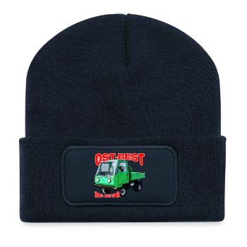Multicar M25 bunt - Recycelte Patch Beanie - French Navy - Vorne