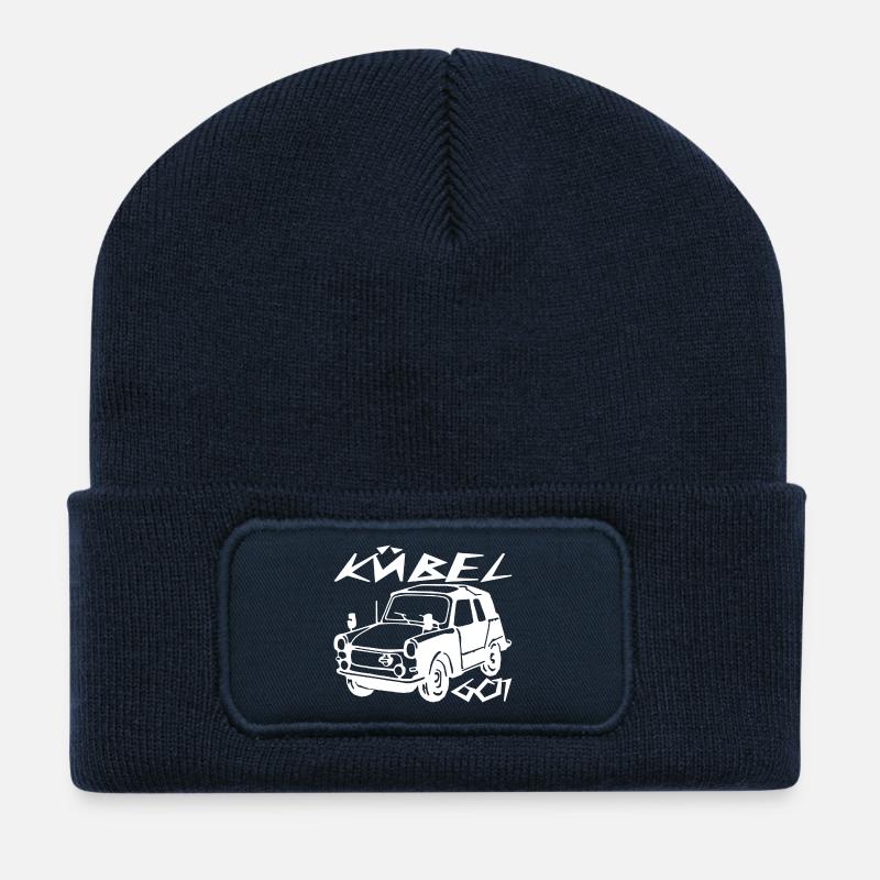 Kübel Trabi Stoffhund - Recycelte Patch Beanie - French Navy