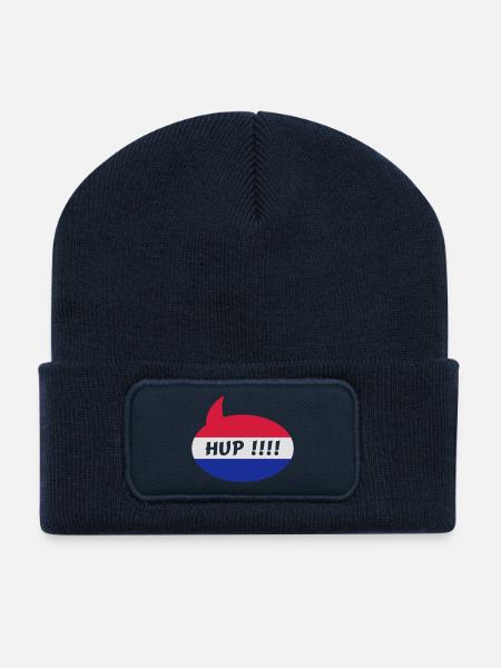 Fußball Hup Holland - Recycelte Patch Beanie - French Navy