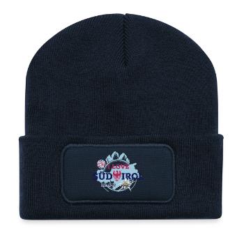 I LOVE SÜDTIROL - Recycelte Patch Beanie - French Navy - Vorne