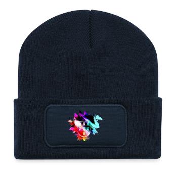 DreamyWappen - Recycelte Patch Beanie - French Navy - Vorne