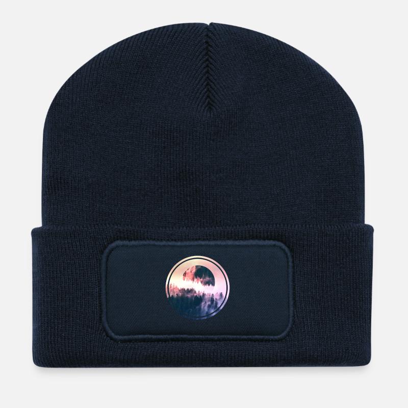 Full Moon - Recycelte Patch Beanie - French Navy