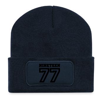 1977 - Recycled Patch Beanie - french navy - Front