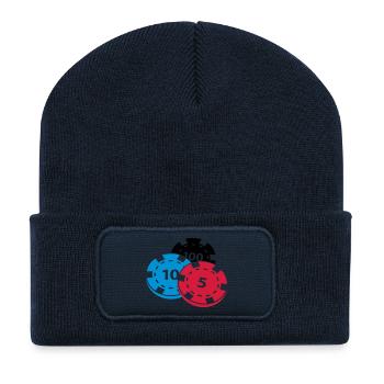 Poker chips - Recycled Patch Beanie - french navy - Front
