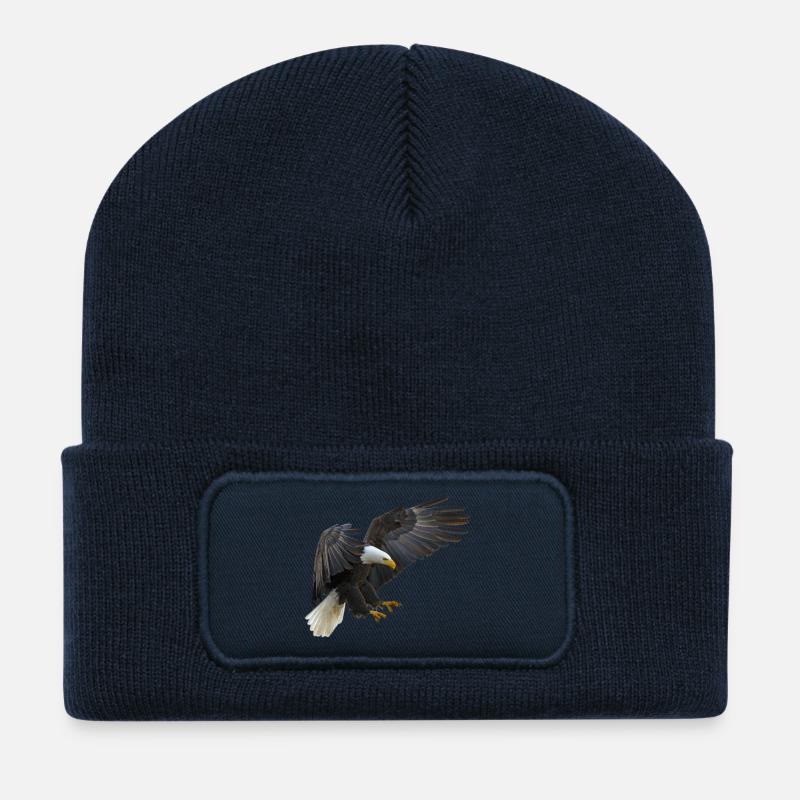 Adler - Recycelte Patch Beanie - French Navy