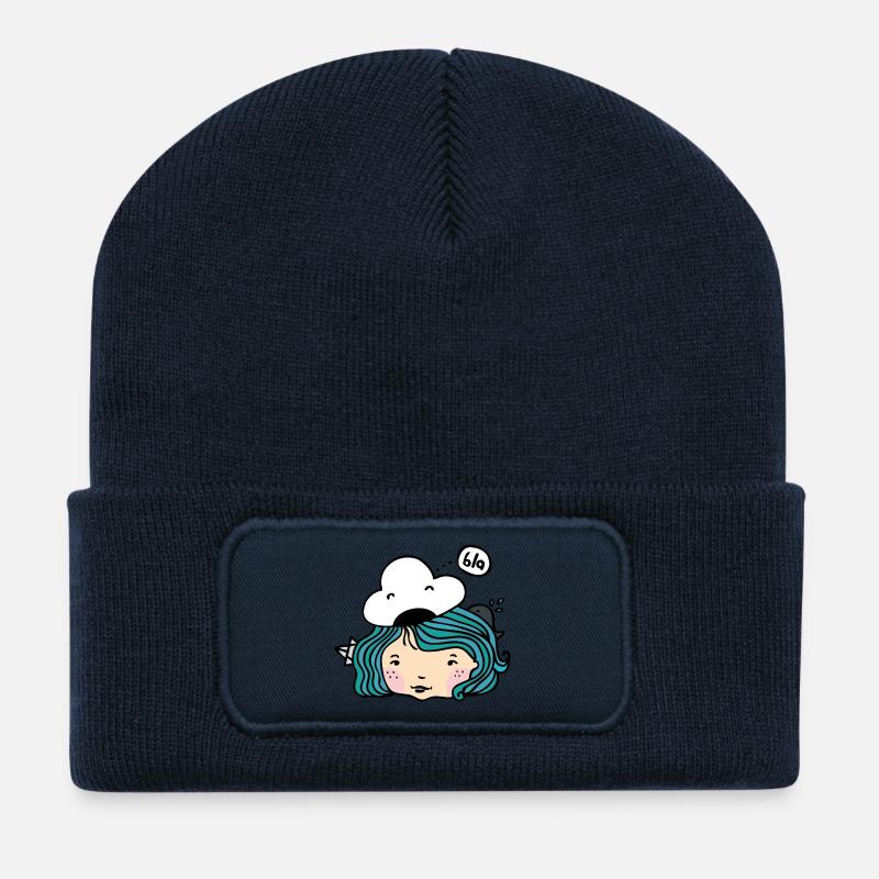 Seemannsmädel - Recycelte Patch Beanie - French Navy
