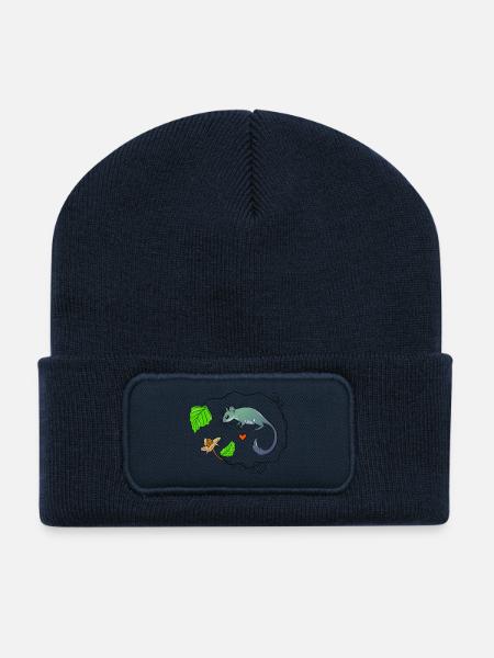 Siebenschläfer - Recycelte Patch Beanie - French Navy
