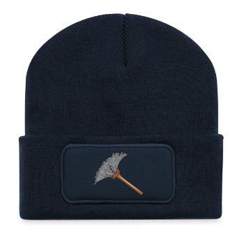 Nettoyage Nettoyage Nettoyage dame balai wischmop43 - Beanie recyclé à patch - bleu marine - Devant
