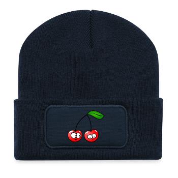 The cherries - Recycled Patch Beanie - french navy - Front