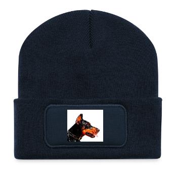 Dobermann - Recycelte Patch Beanie - French Navy - Vorne