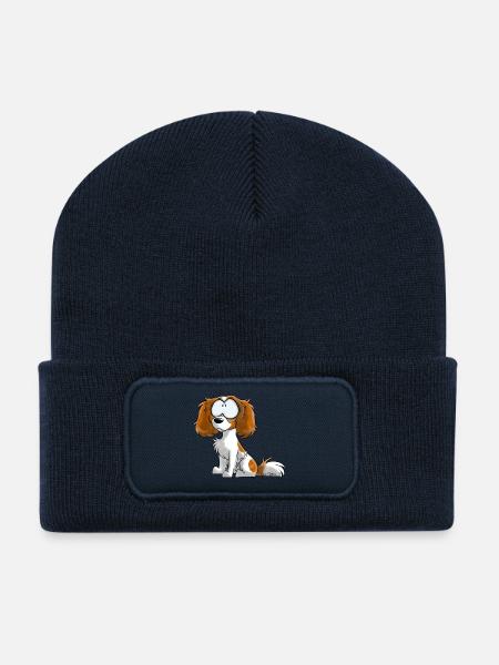 I'm CKC - Fire White - Recycled Patch Beanie - french navy