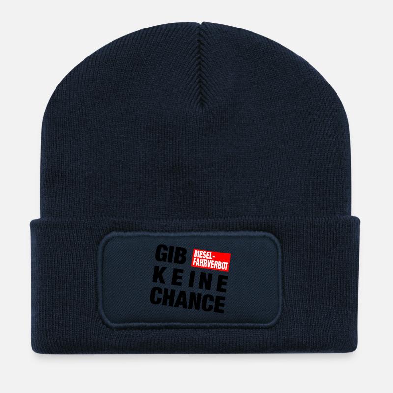 Diesel - Fahrverbot - Recycelte Patch Beanie - French Navy