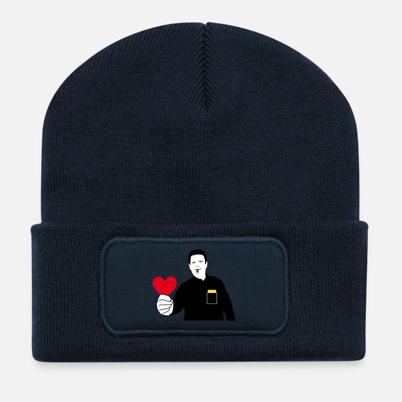 Love Referee - Recycled Patch Beanie - french navy