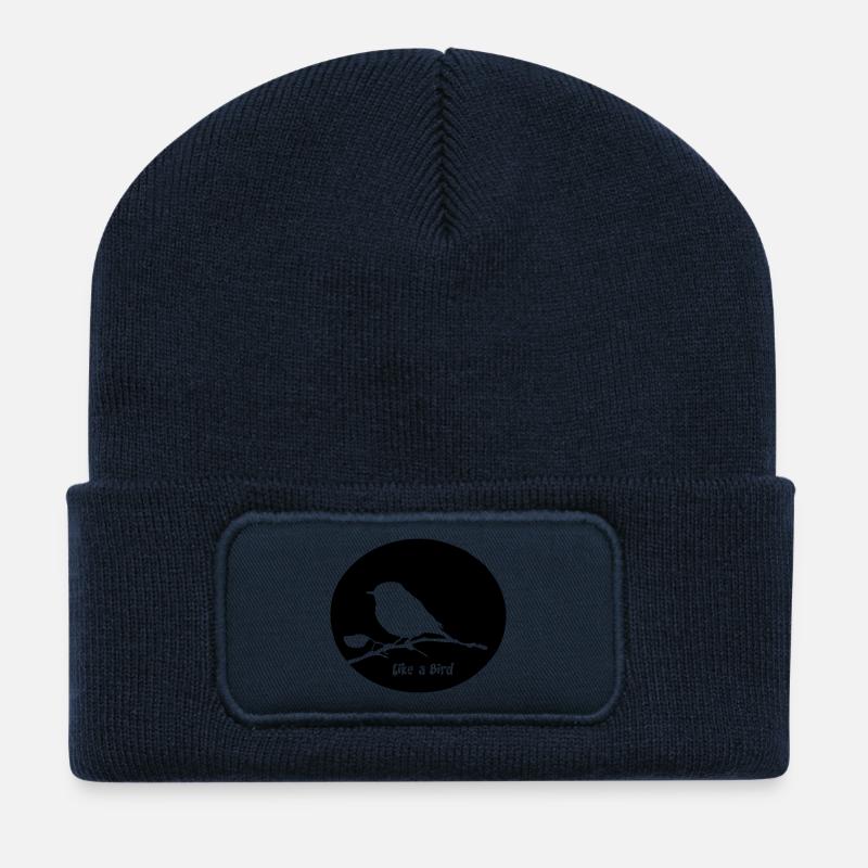 oiseau - Recycled Patch Beanie - french navy