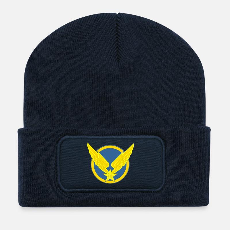 Aviation Légère - Beanie recyclé à patch - bleu marine