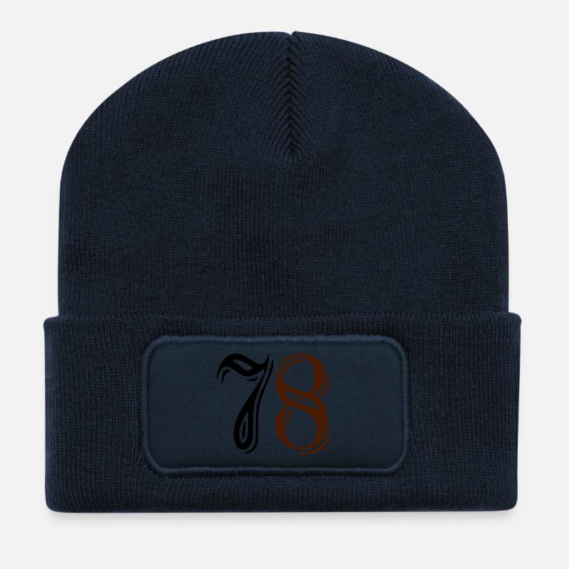 Swagg Dept. 78 - Beanie recyclé à patch - bleu marine