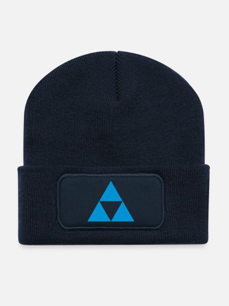 dreieck elemet kreis vier icon hut geometrie Mathe - Recycelte Patch Beanie - French Navy