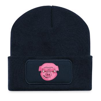 BIG PIG - Recycled Patch Beanie - french navy - Front