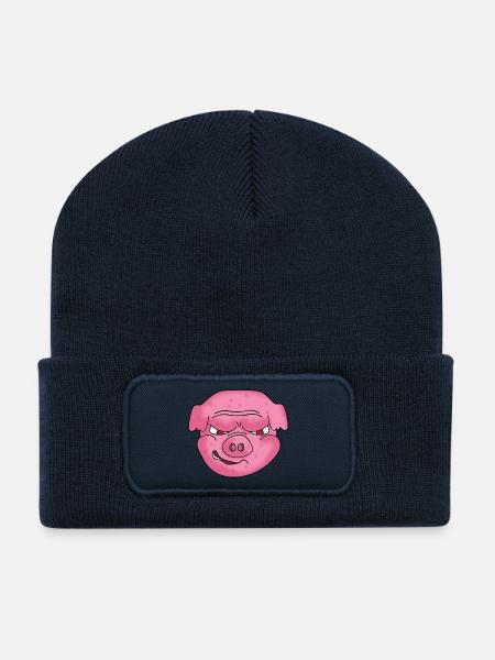 BIG PIG - Recycled Patch Beanie - french navy