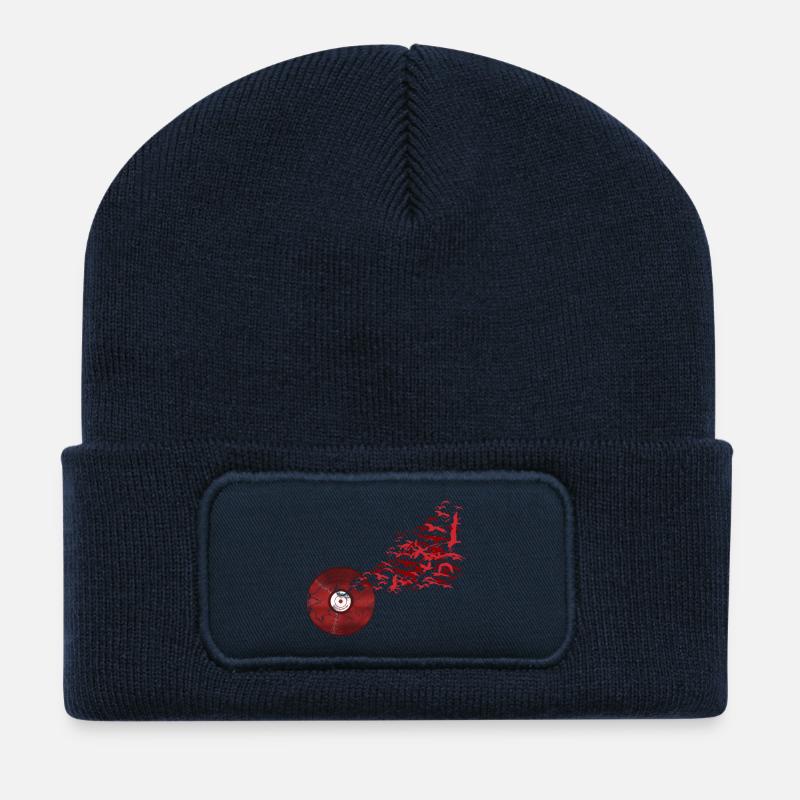 Vinyl Birds - Recycled Patch Beanie - french navy