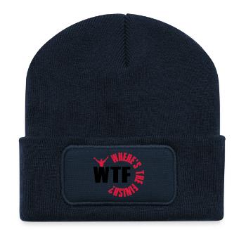 WTF? Where is the finish - Recycelte Patch Beanie - French Navy - Vorne