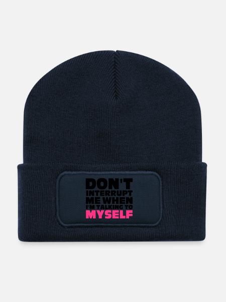 Funny - Beanie recyclé à patch - bleu marine