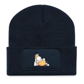 Sexy Pferd - Recycelte Patch Beanie - French Navy - Vorne