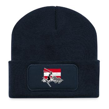 Austria Ski Alpine - Recycelte Patch Beanie - French Navy - Vorne