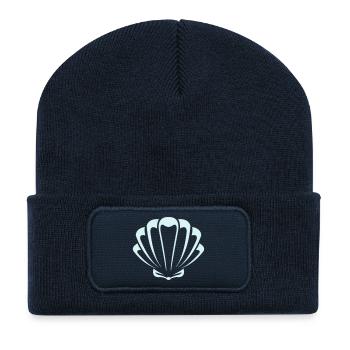 muschel - Recycelte Patch Beanie - French Navy - Vorne