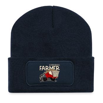 0954 Stolz, Bauer zu sein - Recycelte Patch Beanie - French Navy - Vorne