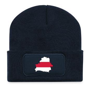 Silhouette of Belarus - Recycelte Patch Beanie - French Navy - Vorne