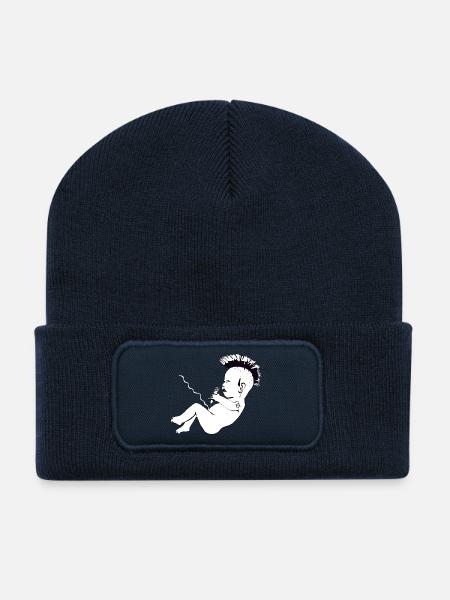 Punks not dead - Recycelte Patch Beanie - French Navy