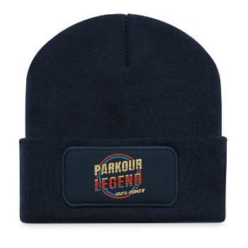 Parkour legend - Recycled Patch Beanie - french navy - Front