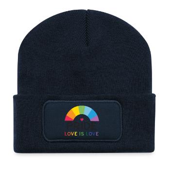 Pride - Love is Love. - Recycled Patch Beanie - french navy - Front