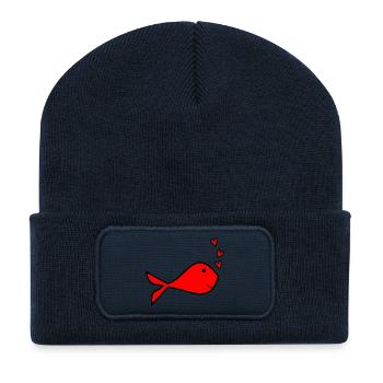HAPPY BIRTHDAY DAD. DAD. FATHER's DAY. HAPPY BIRTHDAY - Recycled Patch Beanie - french navy - Front