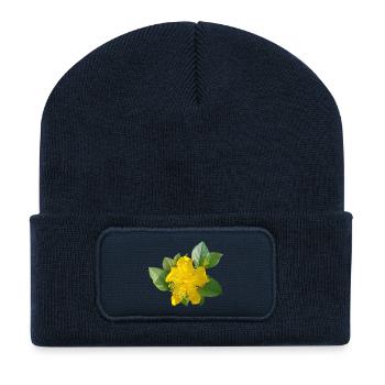 Karrie /Japanese Golden Beauty - Recycled Patch Beanie - french navy - Front