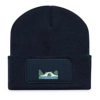 Chinese bridge - Recycled Patch Beanie - french navy - Front