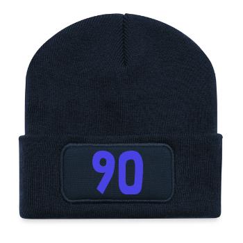 JAHRESTAG. ALLES GUTE ZUM GEBURTSTAG. ALLES GUTE ZUM GEBURTSTAG - Recycelte Patch Beanie - French Navy - Vorne