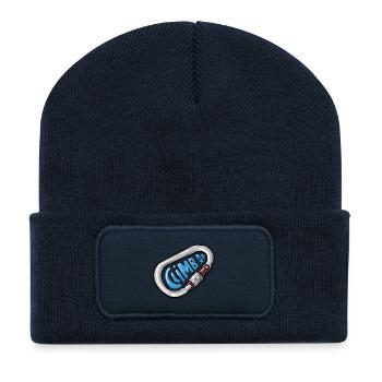 Climb On - Kletter Karabiner - Recycelte Patch Beanie - French Navy - Vorne