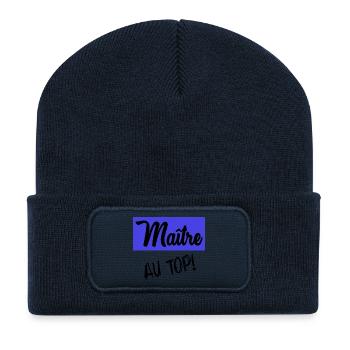 MASTER - Recycled Patch Beanie - french navy - Front
