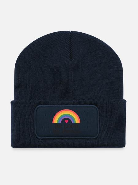 LGBT Pride Month - Sei laut, sei stolz - Recycelte Patch Beanie - French Navy