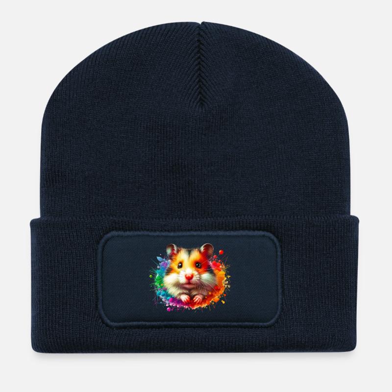Hamster - Recycelte Patch Beanie - French Navy